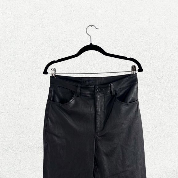 SPRWMN Leather Pants in Black - Picture 2 of 8